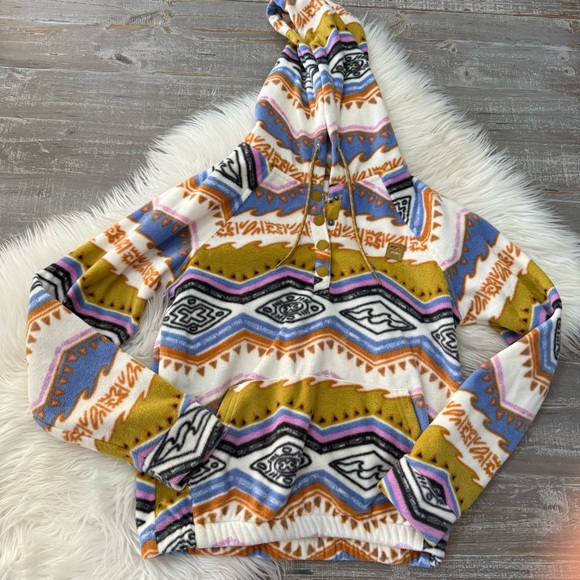 Billabong A/Div Go Outdoors Pullover Printed Fleece Hoodie - Picture 6 of 8